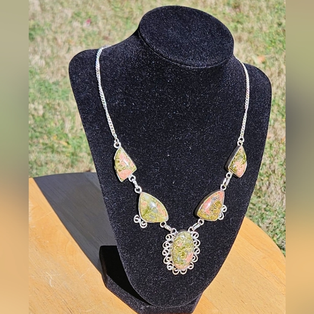 BUYER'S CHOICE... UNAKITE Stone Artisan Crafted Necklace